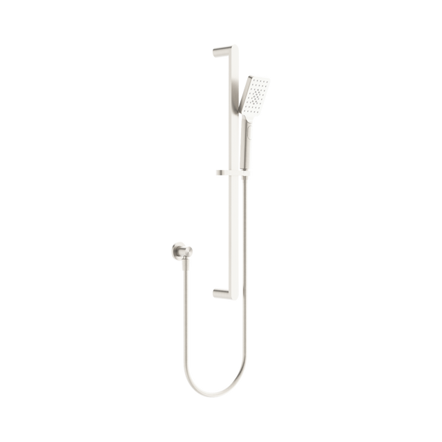 An image of Nero Tapware Bianca Shower Rail Brushed Nickel