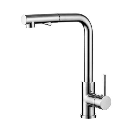 An image of Nero Tapware Pull Out Sink Mixer With Vegie Spray Function Chrome