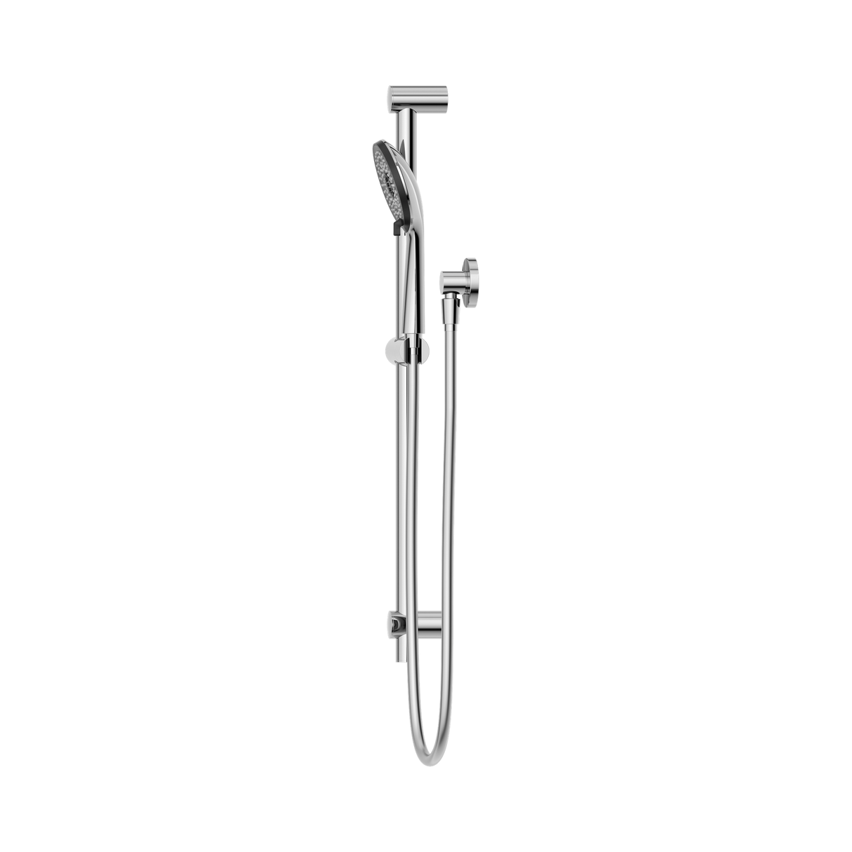 An image of Nero Tapware Round Metal Project Rail Shower Chrome