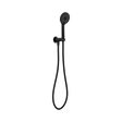 An image of Nero Tapware Project Round Shower On Bracket 4 Star Rating Matte Black