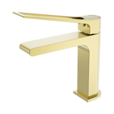 An image of Nero Tapware Bianca Care Basin Mixer Brushed Gold