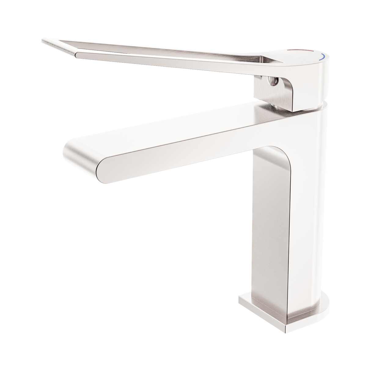 An image of Nero Tapware Bianca Care Basin Mixer Brushed Nickel