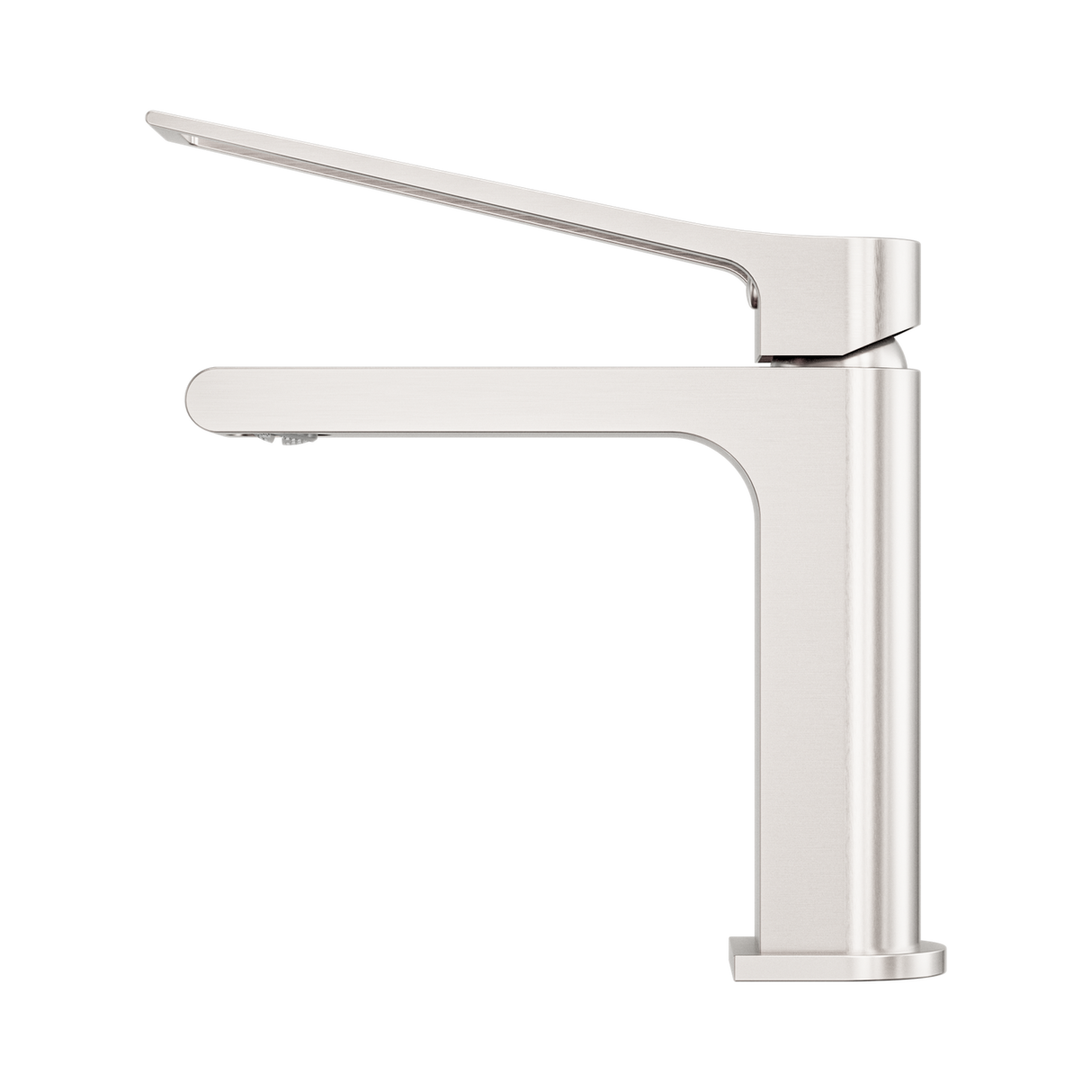 An image of Nero Tapware Bianca Care Basin Mixer Brushed Nickel