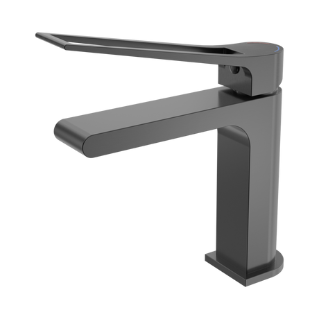 An image of Nero Tapware Bianca Care Basin Mixer Gun Metal