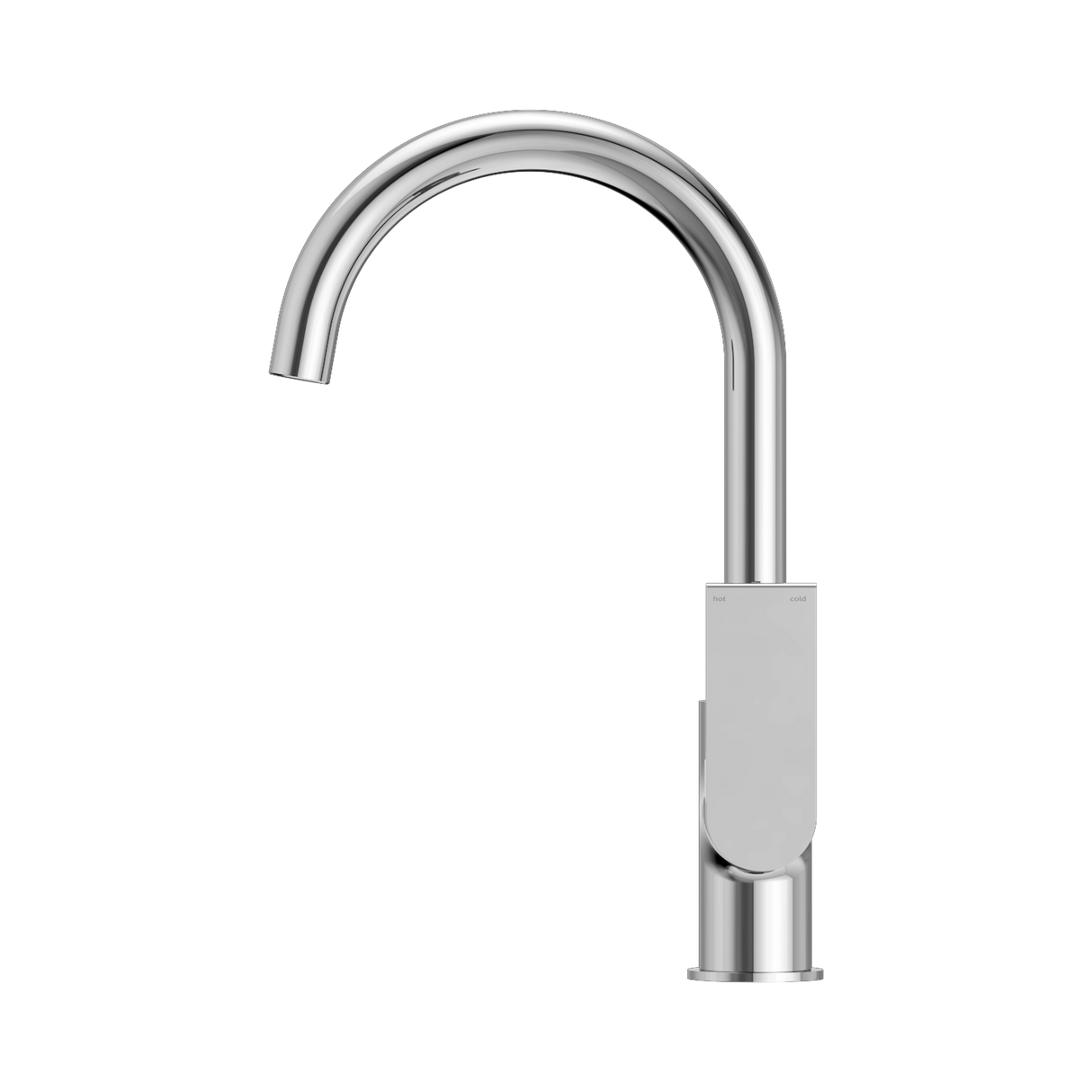 An image of Nero Tapware Bianca Kitchen Mixer Gooseneck Spout Chrome