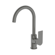 An image of Nero Tapware Bianca Kitchen Mixer Gooseneck Spout Gun Metal