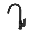 An image of Nero Tapware Bianca Kitchen Mixer Gooseneck Spout Matte Black