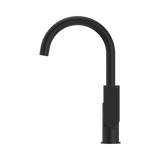 An image of Nero Tapware Bianca Kitchen Mixer Gooseneck Spout Matte Black