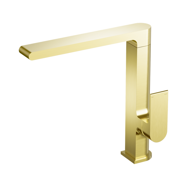 An image of Nero Tapware Bianca Kitchen Mixer Brushed Gold