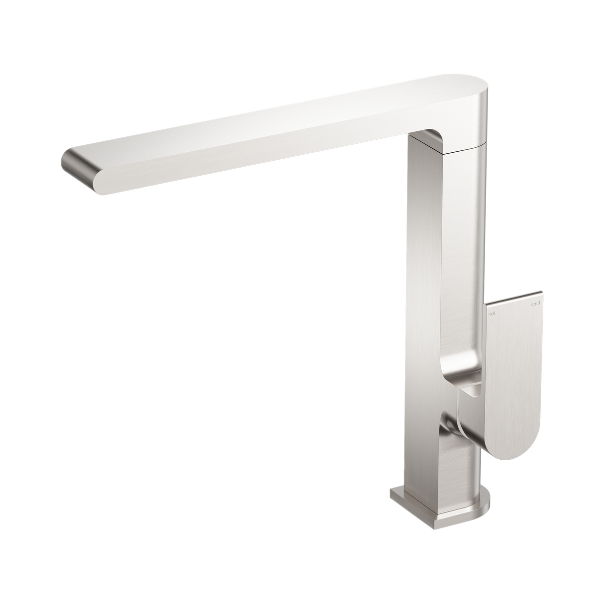 An image of Nero Tapware Bianca Kitchen Mixer Brushed Nickel