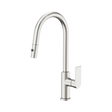 An image of Nero Tapware Bianca Pull Out Sink Mixer With Vegie Spray Function Brushed Nickel
