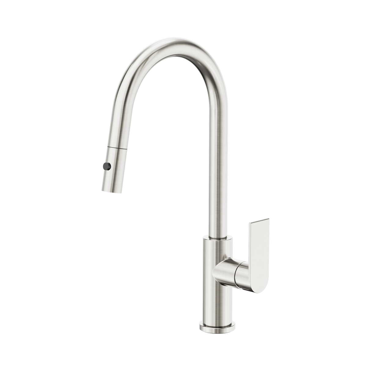 An image of Nero Tapware Bianca Pull Out Sink Mixer With Vegie Spray Function Brushed Nickel