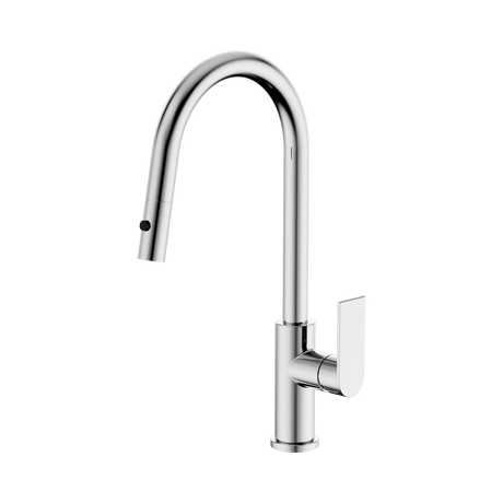 An image of Nero Tapware Bianca Pull Out Sink Mixer With Vegie Spray Function Chrome