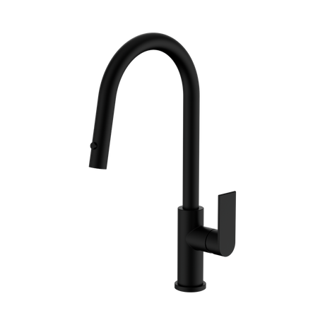 An image of Nero Tapware Bianca Pull Out Sink Mixer With Vegie Spray Function Matte Black