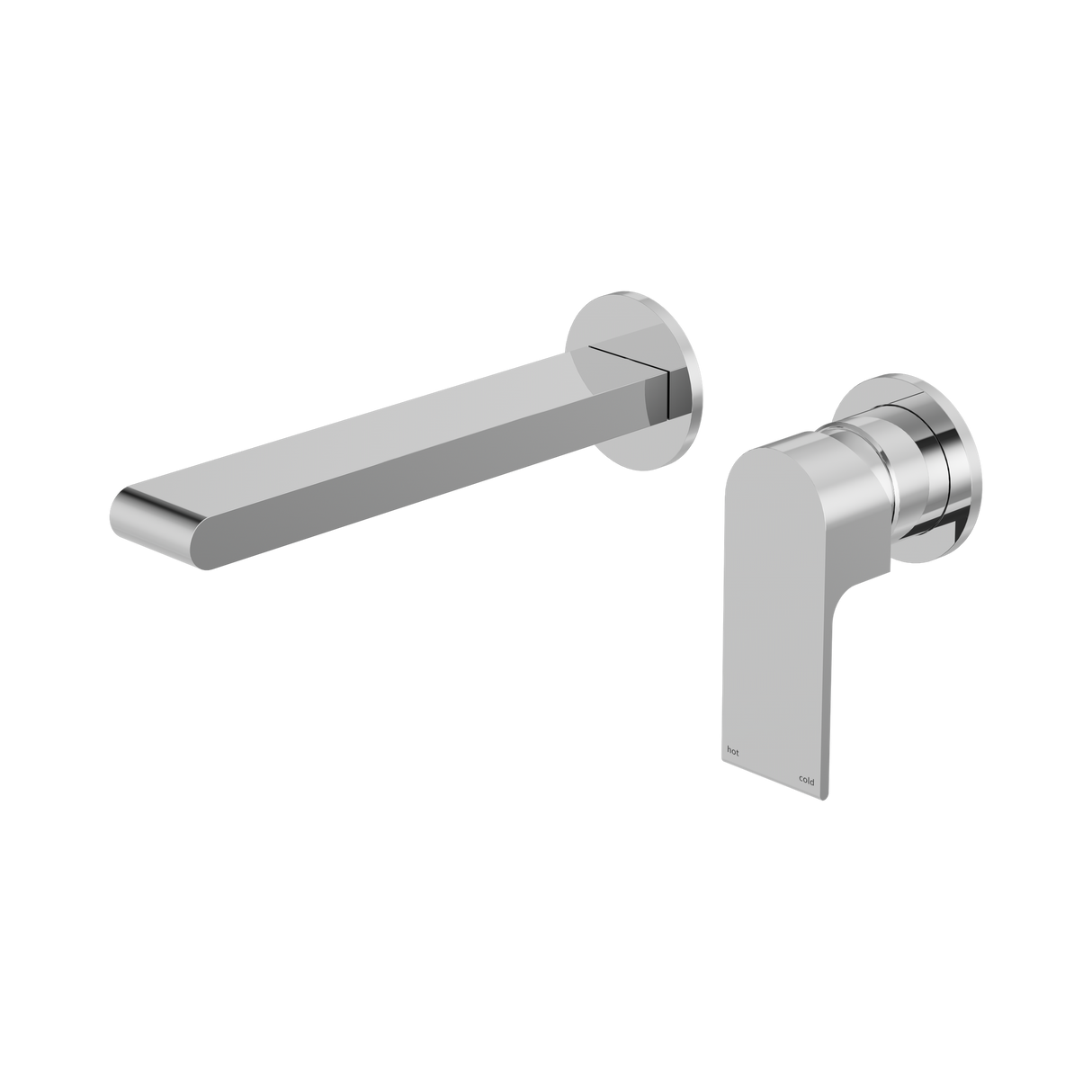 An image of Nero Tapware Bianca Wall Basin/Bath Mixer Separate Back Plate 187mm Chrome
