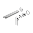 An image of Nero Tapware Bianca Wall Basin/Bath Mixer Separate Back Plate 230mm Trim Kits Only Chrome