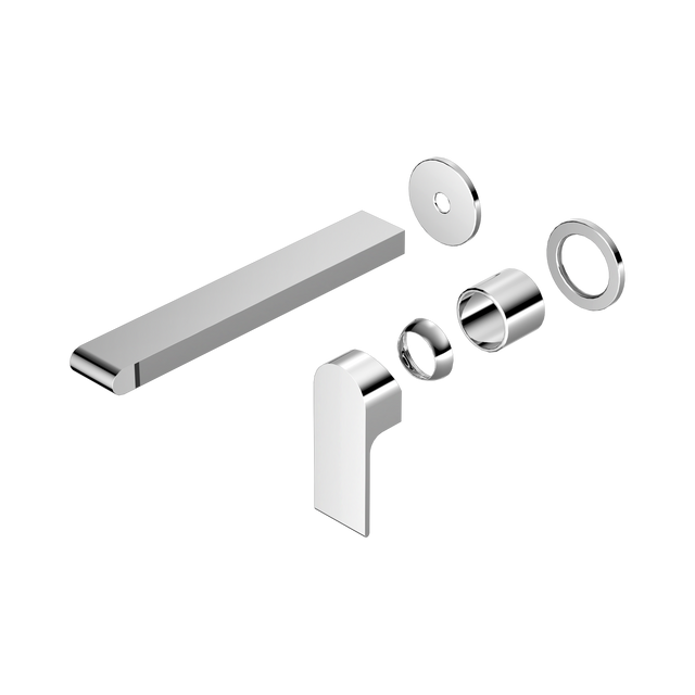 An image of Nero Tapware Bianca Wall Basin/Bath Mixer Separate Back Plate 230mm Trim Kits Only Chrome