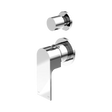 An image of Nero Tapware Bianca Shower Mixer With Diverter Separate Back Plate Chrome
