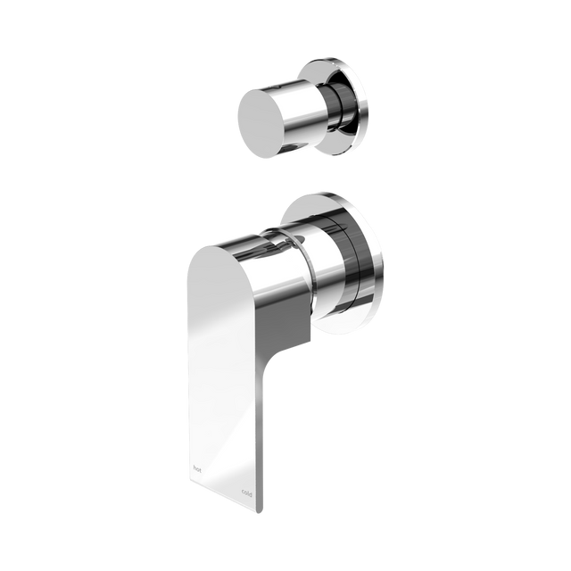 An image of Nero Tapware Bianca Shower Mixer With Diverter Separate Back Plate Chrome