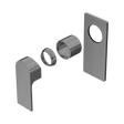 An image of Nero Tapware Bianca Shower Mixer Trim Kits Only Gun Metal