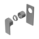 An image of Nero Tapware Bianca Shower Mixer Trim Kits Only Gun Metal