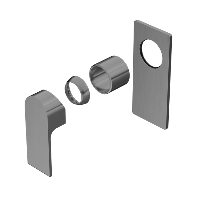 An image of Nero Tapware Bianca Shower Mixer Trim Kits Only Gun Metal