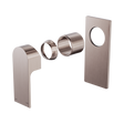An image of Nero Tapware Bianca Shower Mixer Trim Kits Only Brushed Bronze