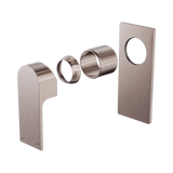 An image of Nero Tapware Bianca Shower Mixer Trim Kits Only Brushed Bronze