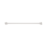An image of Nero Tapware Dolce Single Towel Rail 700mm Brushed Nickel