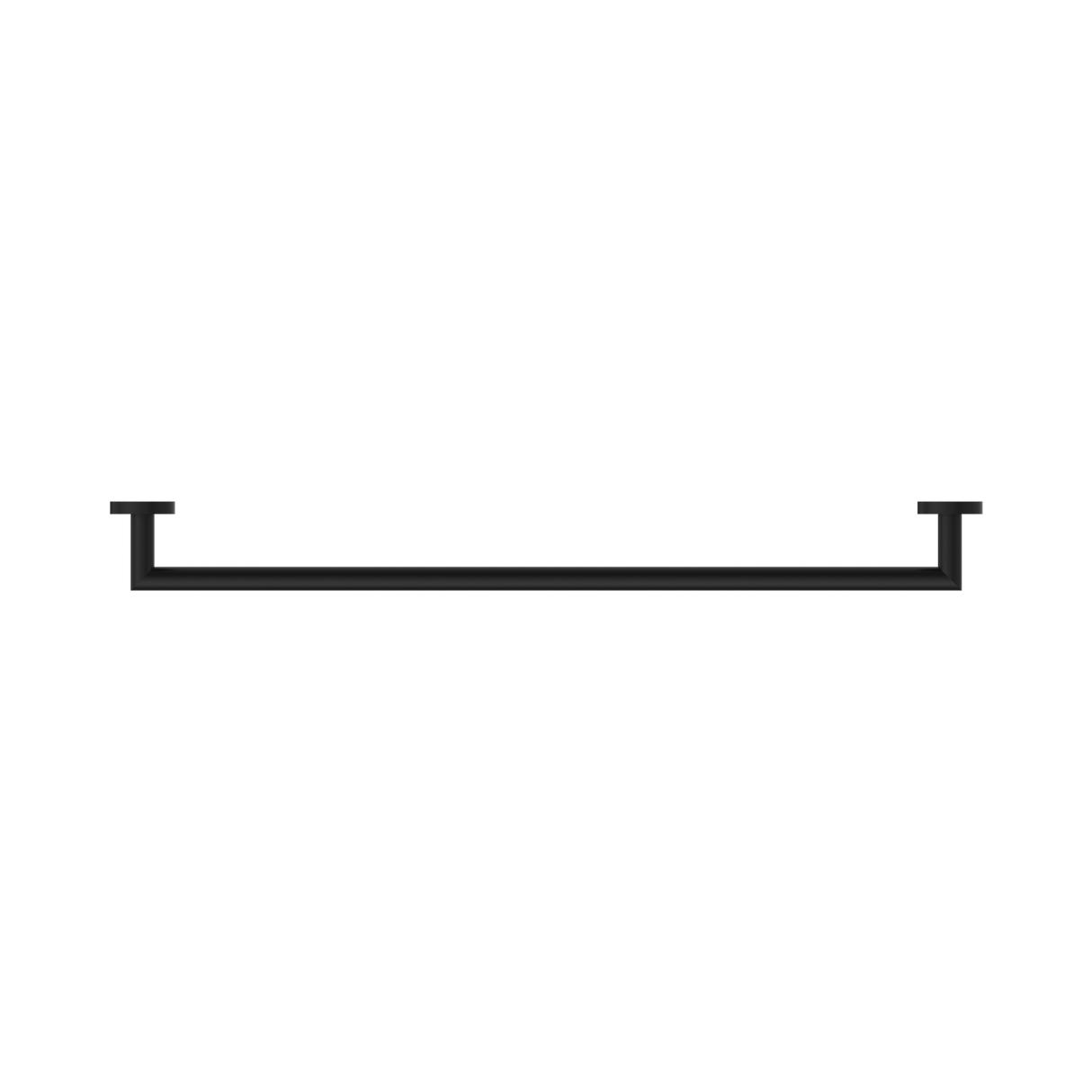 An image of Nero Tapware Dolce Single Towel Rail 700mm Matte Black