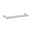 An image of Nero Tapware Dolce Double Towel Rail 700mm Brushed Nickel