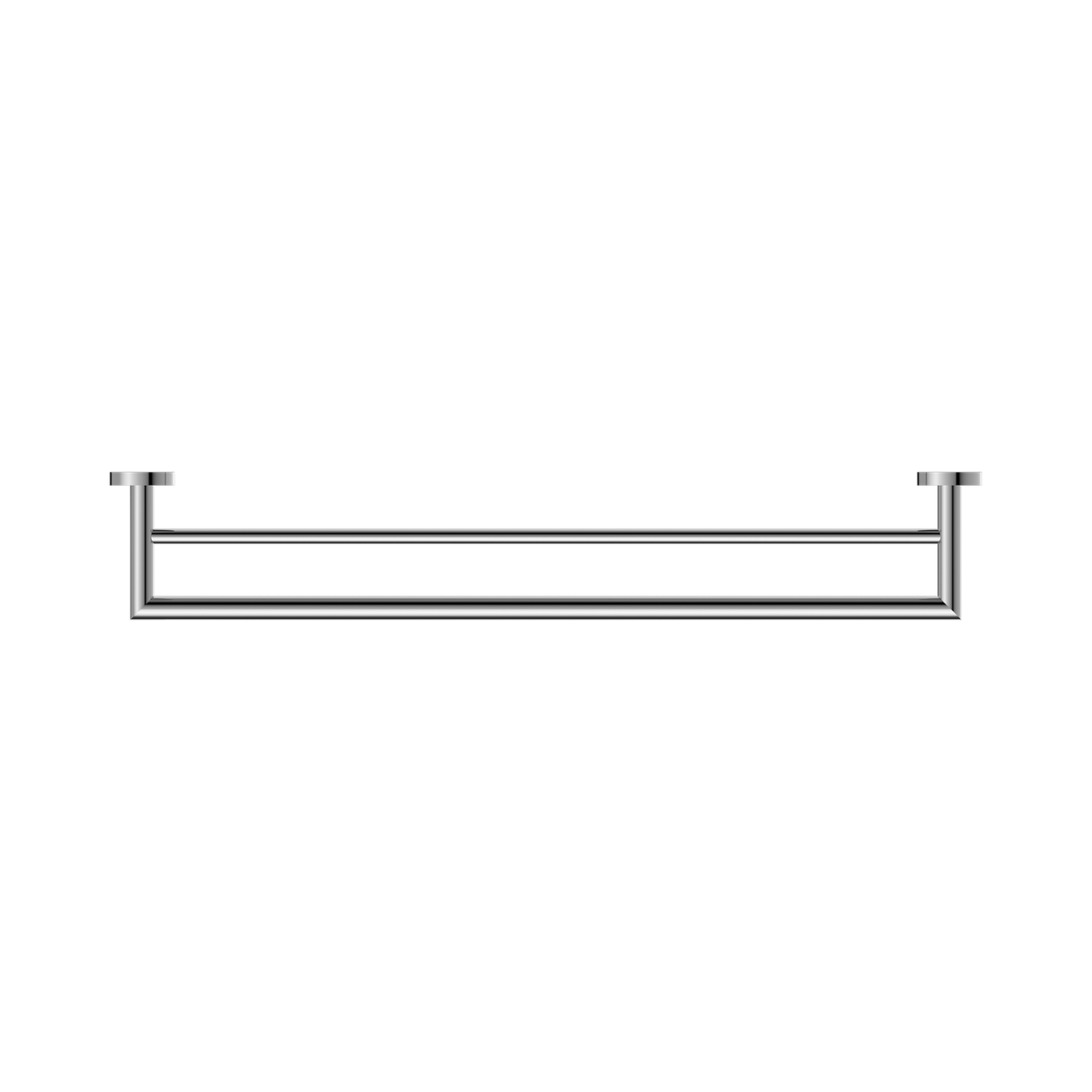 An image of Nero Tapware Dolce Double Towel Rail 700mm Chrome