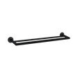 An image of Nero Tapware Dolce Double Towel Rail 700mm Matte Black
