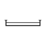An image of Nero Tapware Dolce Double Towel Rail 700mm Matte Black