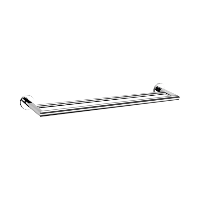 An image of Nero Tapware Dolce Double Towel Rail 900mm Chrome