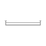 An image of Nero Tapware Dolce Double Towel Rail 900mm Chrome