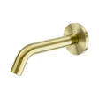 An image of Nero Tapware Mecca Wall-Mounted Sensor Tap with 80mm Wall Plate Brushed Gold