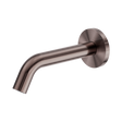 An image of Nero Tapware Mecca Wall-Mounted Sensor Tap with 80mm Wall Plate Brushed Bronze