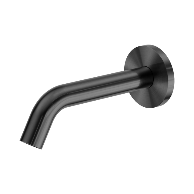An image of Nero Tapware Mecca Wall-Mounted Sensor Tap with 80mm Wall Plate Gun Metal
