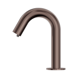 An image of Nero Tapware Mecca Hob Mounted Sensor Soap Dispensor Brushed Bronze