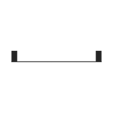 An image of Nero Tapware Celia Single Towel Rail 600mm Matte Black