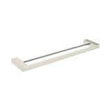 An image of Nero Tapware Celia Double Towel Rail 600mm Brushed Nickel