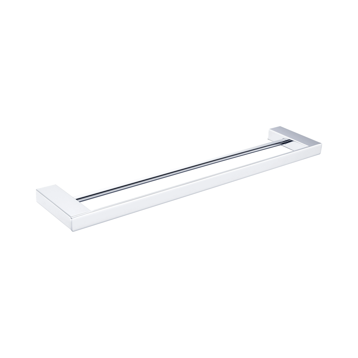 An image of Nero Tapware Celia Double Towel Rail 600mm Chrome