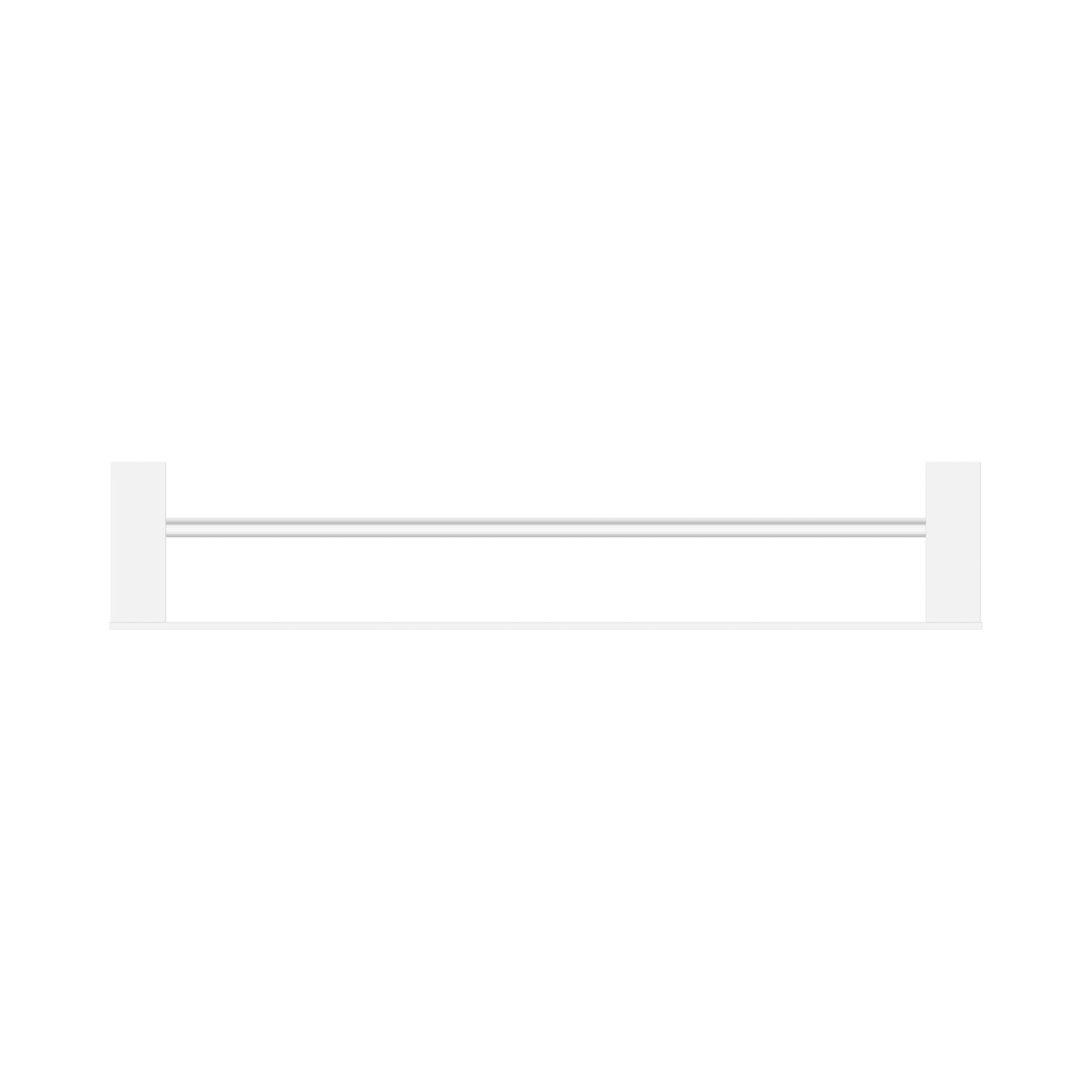 An image of Nero Tapware Celia Double Towel Rail 600mm Chrome