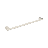 An image of Nero Tapware Celia Single Towel Rail 800mm Brushed Nickel