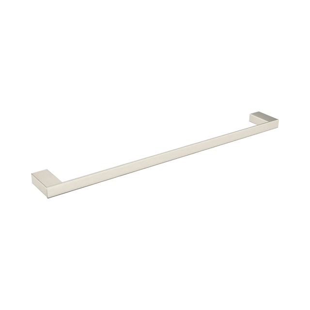 An image of Nero Tapware Celia Single Towel Rail 800mm Brushed Nickel
