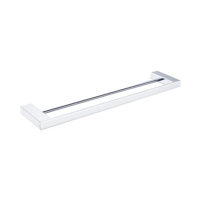 An image of Nero Tapware Celia Double Towel Rail 800mm Chrome