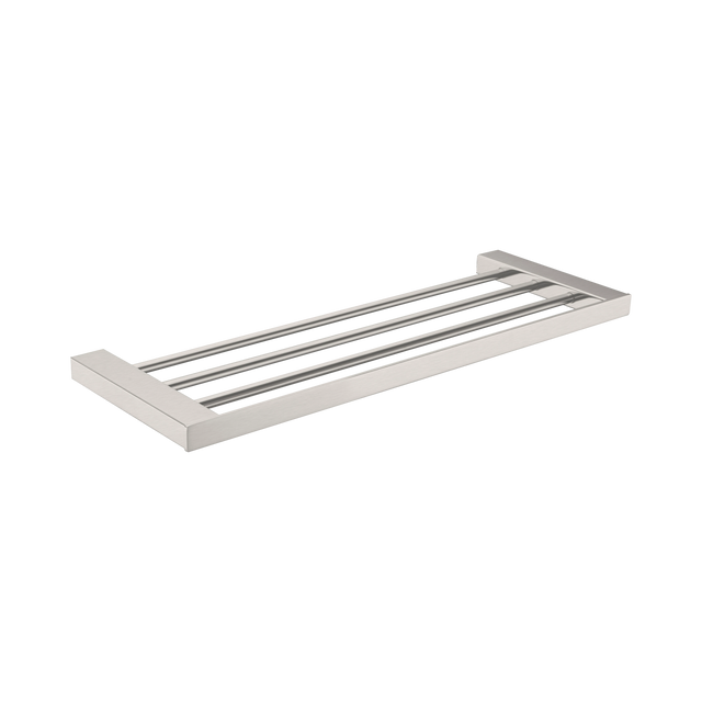 An image of Nero Tapware Celia Towel Rack Brushed Nickel