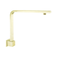 An image of Nero Tapware Square Swivel Shower Arm Brushed Gold