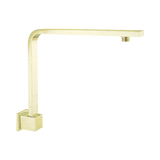 An image of Nero Tapware Square Swivel Shower Arm Brushed Gold